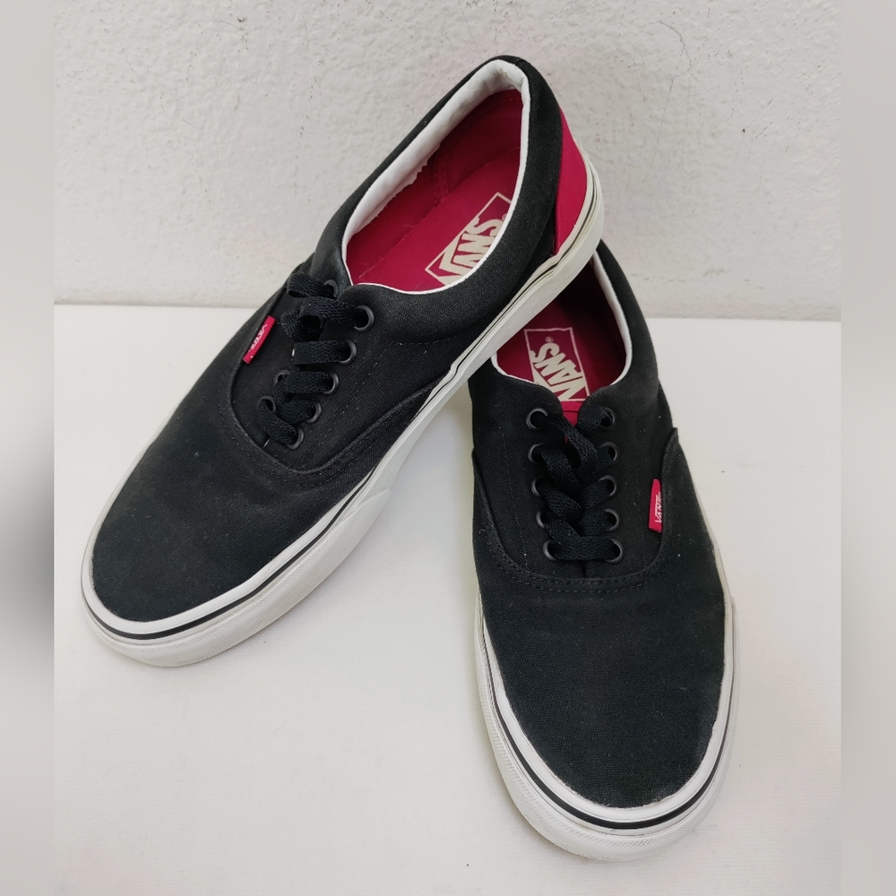 Vans Mens Era 721494 Black Casual Shoes Sneakers Size 7.5